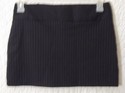 Black Pinstriped Mini Skirt Size 3 By Charlotte Ru