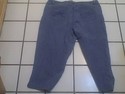 Womens 20W Stylish Blue Denim Capri Stretch Jeans 