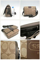 NEW!! COACH 70432 BROWN SIGNATURE MESSENGER Bag - 