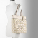 COACH 17035 Audrey Op Art Lurex Pique Leigh Slim T