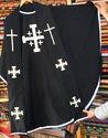 Black Jerusalem Cross Chasuble Vestments With uniq