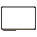 Dry Erase Board, Cork Inset Frame, 36 x 24, Black