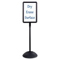 Double Sided Sign, Magnetic/Dry Erase Steel, 14 1/