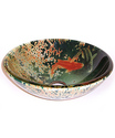 NEW Fontaine Koi and Lily Pond Glass Vessel Bathro