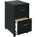 NEW Office Designs Black 2-drawer Mobile File Cabi