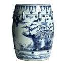 NEW Blue and White Kylin Chinese Porcelain Stool (