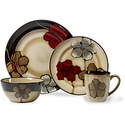 NEW Pfaltzgraff Painted Poppies Dinnerware Set 16 