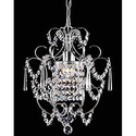 NEW Chrome Crystal Chandelier