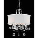 NEW Crystal Chrome 3-light Chandelier