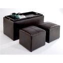 Convenience Concepts Sheridan Faux Leather Storage