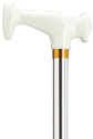 Unisex "J" Handle Chrome Cane