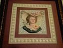 Ceramic 3D Lady's head with beautiful hat picture 