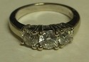 1CTW Three Stone Diamond Ring In 14K WG