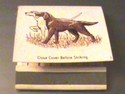 Irish Setter Collectible Antique Match Front Strik