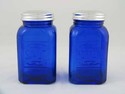 COBALT BLUE SQUARE SALT AND PEPPER SHAKER 