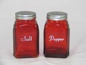 ROYAL RED  ARCH SALT & PEPPER SHAKERS