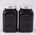 EBONY SQUARE SALT AND PEPPER SHAKER 