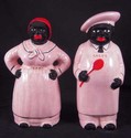 BLACK AMERICANA SALTY AND PEPPY SALT AND PEPPER SH