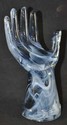 BLUEBERRY SWIRL GLASS HAND SHAPED RING HOLDER