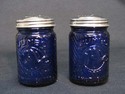 COBALT BLUE "JUMBO PEANUT BUTTER" SALT & PEPPER SH