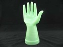 JADEITE GLASS HAND SHAPED RING HOLDER JADITE