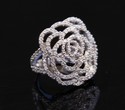 Solid 925 Sterling Silver Sparkling CZ Cubic Ziron