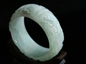 54mm 100% Natural A Grade Light Green Burmese Jade