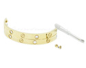 Screw Love Bangle Bracelet 18K Gold Plated Titaniu