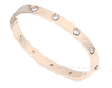 Love Screw Bangle 18K Gold Electroplated Titanium 