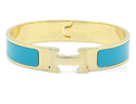 H Buckle Enamel 18K Gold Electroplated Titianium B