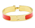 H Buckle Enamel 18K Gold Electroplated Titianium B