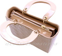 Luxury Genuine Italian Varnish Calf Leather Bag Be
