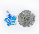 18mm Hawaiian Plumerial Sapphire Blue Opal Authent