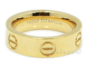 Love Ring Love Ring 18K Gold Electroplated Titaniu