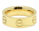 Love Ring Love Ring 18K Gold Electroplated Titaniu
