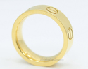 Love Ring Love Ring 18K Gold Electroplated Titaniu