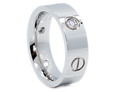 Screw Love Ring Designer Style Titanium 18K Real G