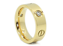 Screw Love Ring Designer Style Titanium 18K Real G