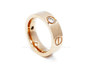 Screw Love Ring Designer Style Titanium 18K Real G