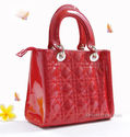 Luxury Genuine Italian Varnish Calf Leather HandBa