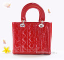 Luxury Genuine Italian Varnish Calf Leather HandBa