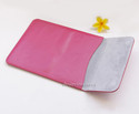 100% Genuine Cow Leather Ipad2 Sleeve Case fuchsia
