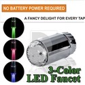 3 Colours LED Faucet Temperature Sensor Water Glow
