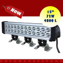 15 Inch 72W 4800 Lumen LED Light Bar OFFROAD JEEP 