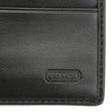 $218 Coach Alexandra F46148 Black Leather Slim Env