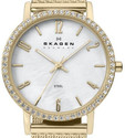 $130 Skagen 922SGG Swarovski Crystal & Mother of P