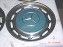 4 Mercedes Benz 14" Hubcaps/Late 60s, Early 70s