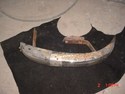 Mercedes 300 1953 Sedan LF Bumper End Blade w/Brac