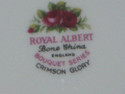 Royal Albert Bouquet series Roses Crimson Glory cu