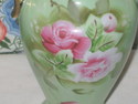 Lefton China vintage two handle vase excellent Gre